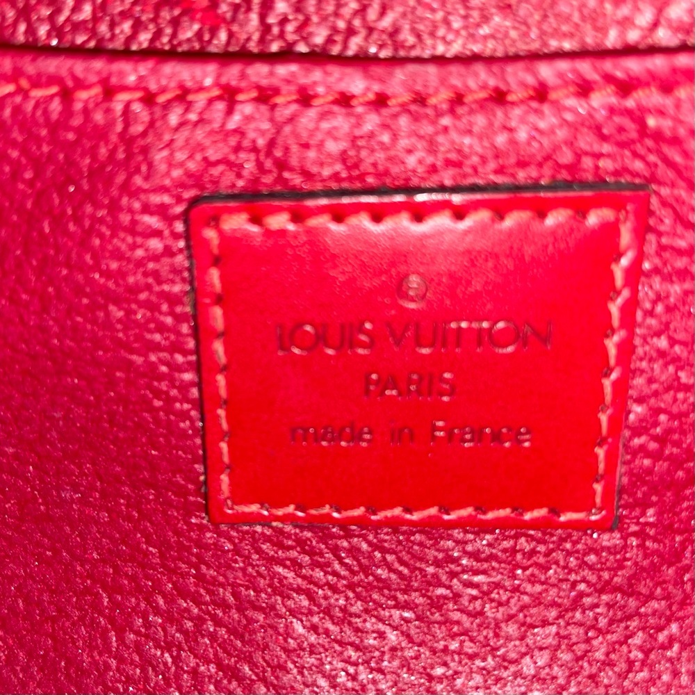 Louis Vuitton Authentic Red Epi Dauphine PM Crossbody Bag - Picture 6 of 9